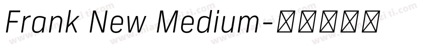 Frank New Medium字体转换